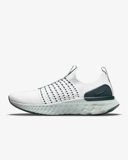 Zapatillas Running Nike React Phantom Run Flyknit 2 Road Mujer Plateadas Turquesa Verde Plateadas | WEMFG-0278