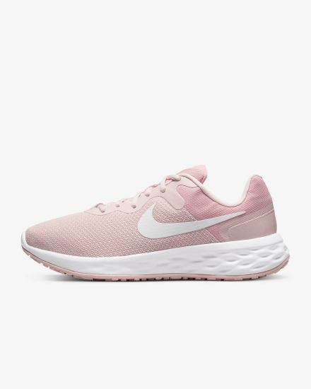Zapatillas Running Nike Revolution 6 Next Nature Road Mujer Coral Verde Blancas | LWRIN-2156