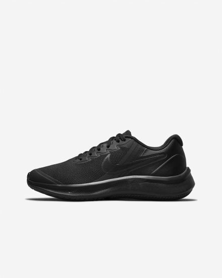 Zapatillas Running Nike Star Runner 3 Kids Road Niña Negras Gris Oscuro Negras | ODTPZ-7480