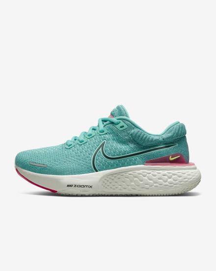 Zapatillas Running Nike ZoomX Invincible Run Flyknit 2 Road Mujer Turquesa Rosas Verde Negras | DCXPZ-1928