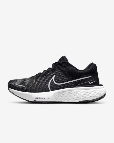 Zapatillas Running Nike ZoomX Invincible Run Flyknit 2 Road Mujer Negras Blancas | MTAPX-9283