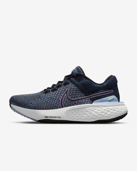 Zapatillas Running Nike ZoomX Invincible Run Flyknit 2 Road Mujer Moradas Azules Negras | QRZAJ-5971