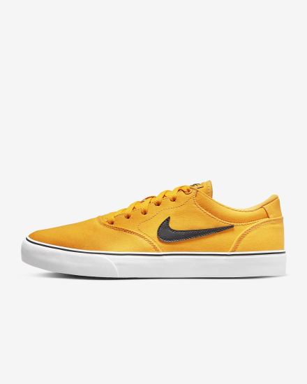 Zapatillas Skate Nike SB Chron 2 Canvas Hombre Doradas Blancas Negras | MPFKB-1608