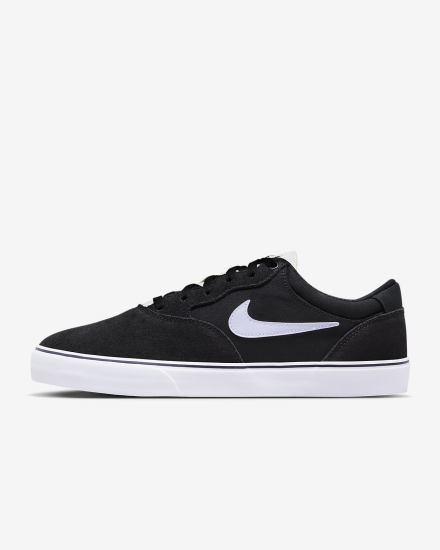 Zapatillas Skate Nike SB Chron 2 Hombre Negras Blancas | HSTNM-9308