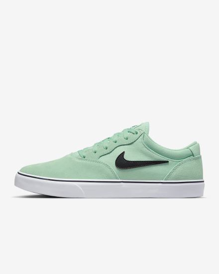 Zapatillas Skate Nike SB Chron 2 Mujer Verde Blancas Negras | UHTKF-2731