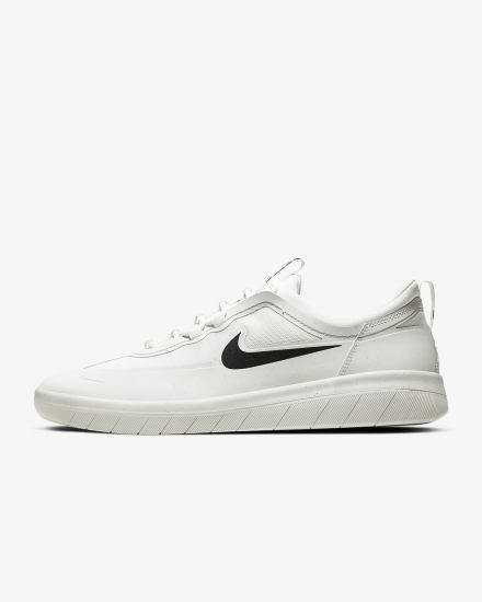 Zapatillas Skate Nike SB Nyjah Free 2 Hombre Blancas Negras | NBVMF-4208