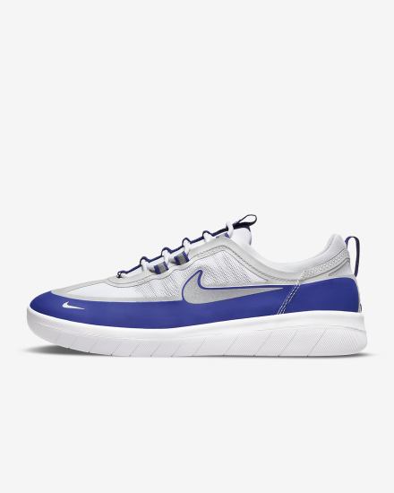 Zapatillas Skate Nike SB Nyjah Free 2 Hombre Gris Blancas Plateadas | XWOPM-2496
