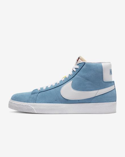 Zapatillas Skate Nike SB Zoom Blazer Mid Hombre Blancas | SLOCJ-0975