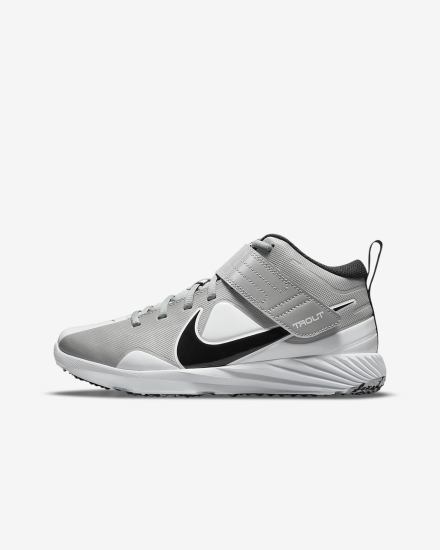 Zapatillas de Beisbol Nike Force Trout 7 Turf Kids Niño Gris Blancas Turquesa Negras | TQZXD-4735