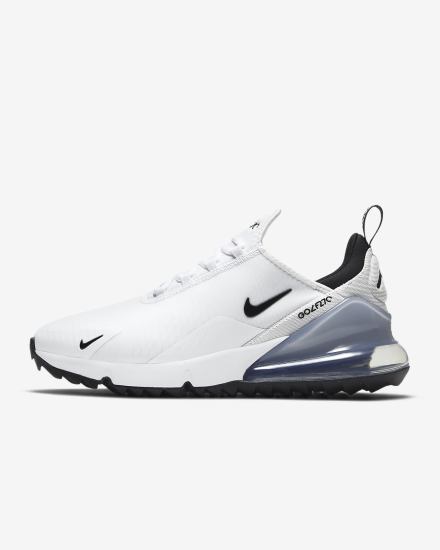 Zapatos de Golf Nike Air Max 270 G Hombre Blancas Plateadas Negras | XIASE-2084