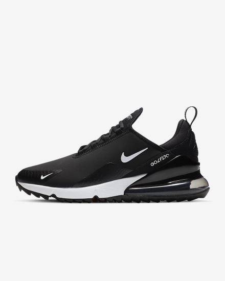 Zapatos de Golf Nike Air Max 270 G Mujer Negras Blancas | DJBYU-0834