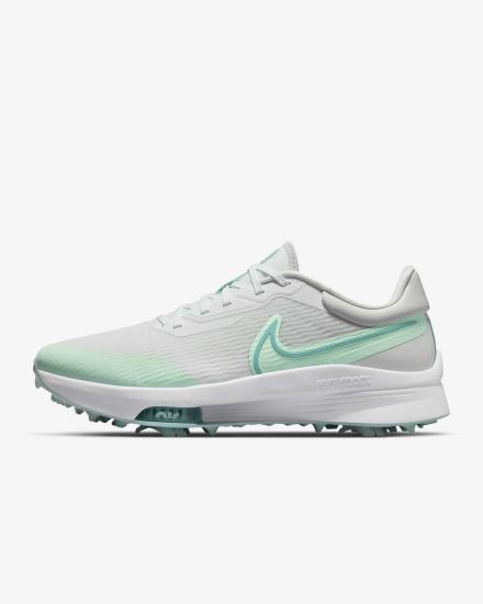 Zapatos de Golf Nike Air Zoom Infinity Tour NEXT% Hombre Blancas Verde Menta Plateadas Turquesa | DGTAQ-0283