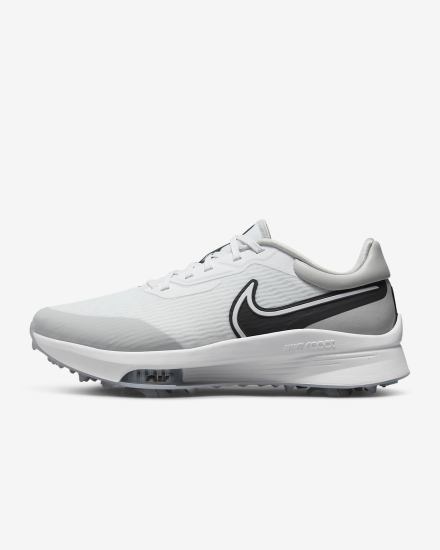 Zapatos de Golf Nike Air Zoom Infinity Tour NEXT% (Wide) Hombre Blancas Gris Turquesa Negras | VRKAN-5391
