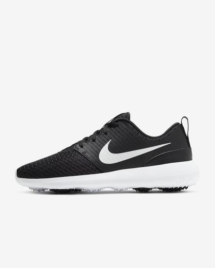 Zapatos de Golf Nike Roshe G Mujer Negras Blancas Metal Blancas | IUDZV-1472
