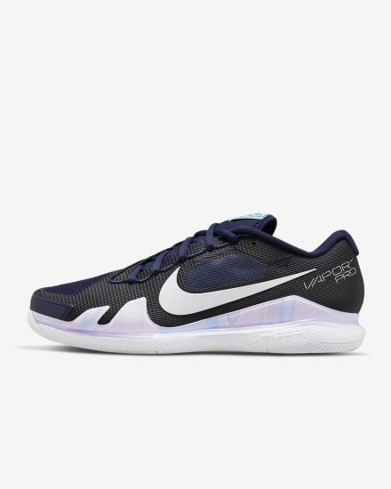 Zapatos de Tenis Nike Court Air Zoom Vapor Pro Hard Court Hombre Azul Marino Blancas | PCHTZ-2013