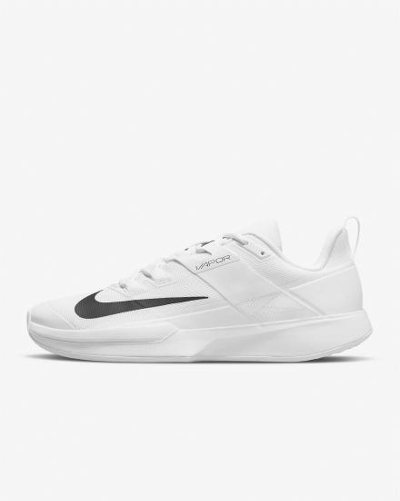 Zapatos de Tenis Nike Court Vapor Lite Hard Court Hombre Blancas Negras | BQFIJ-4806