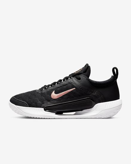 Zapatos de Tenis Nike Court Zoom NXT Hard Court Mujer Negras Blancas Metal Rojas Marrones | YCLIF-5710